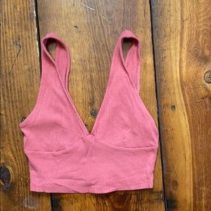 Pink crop top